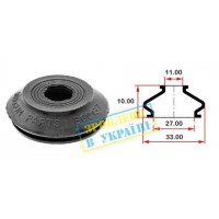 Пильник опори кульової рульового наконечника (універсальний) (27х11x10)