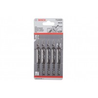 2608630040 Bosch Bosch Полотно пилочное для электролобзика по дереву T144D, 4-5.2х100мм, 5шт