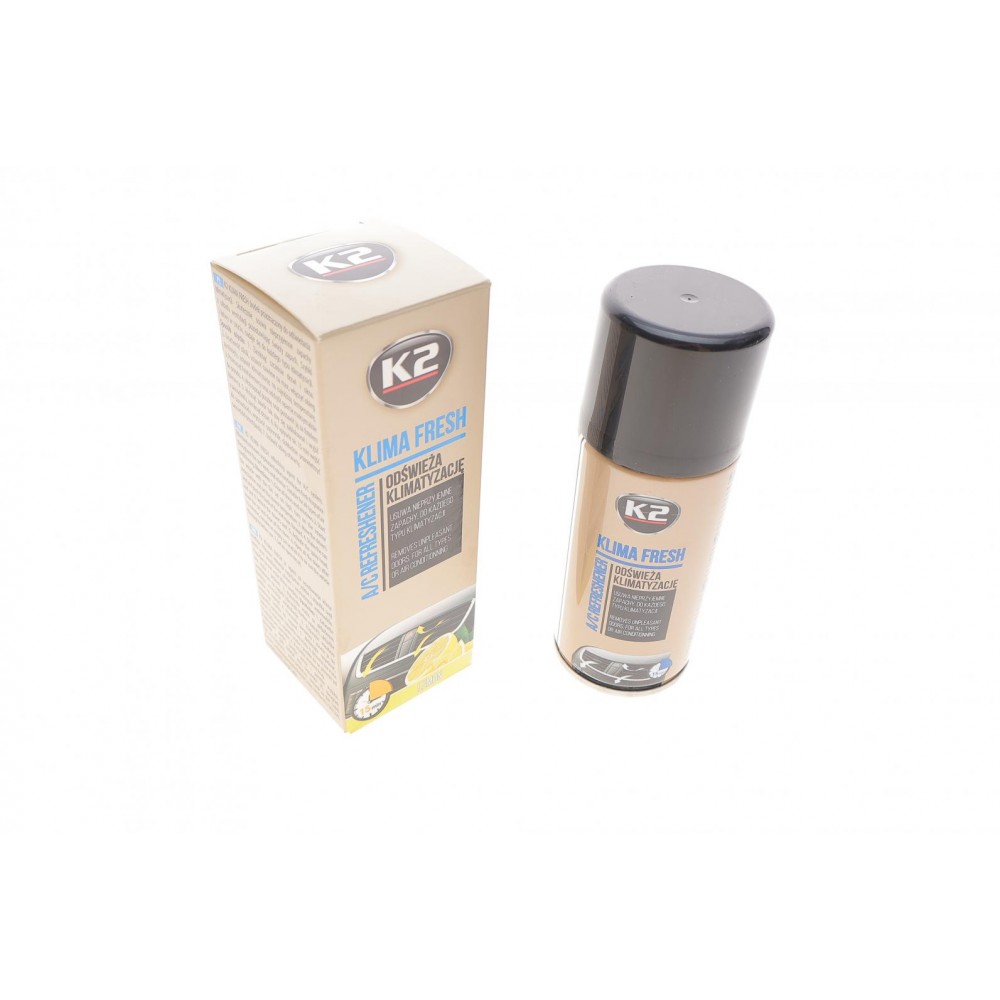 Очиститель для системы кондиционирования K2 Klima Fresh лимон аэрозоль 150 мл (K222) купити в Україні