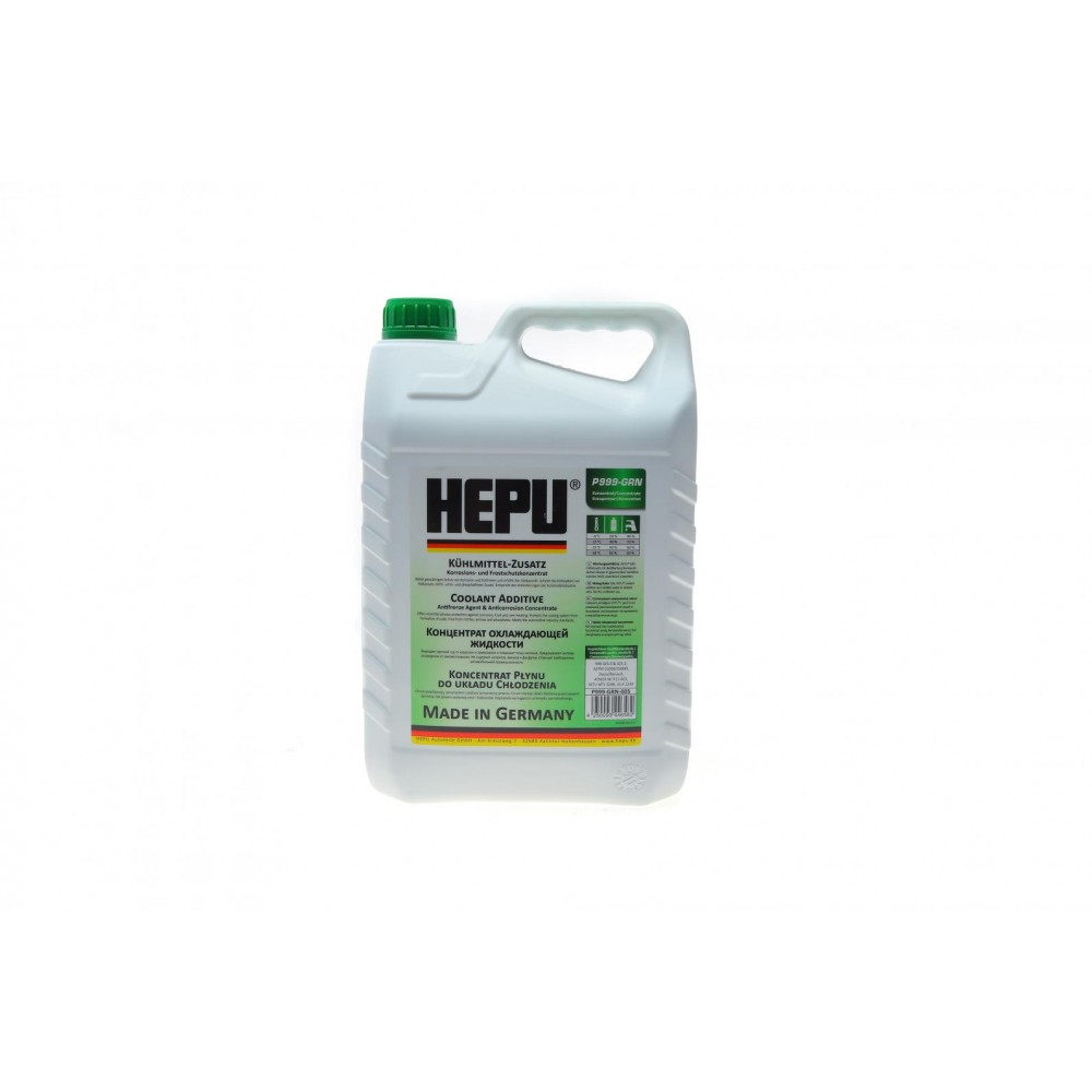 Антифриз-концентрат HEPU G11 GRN, зелёный, 5л купити в Україні цена