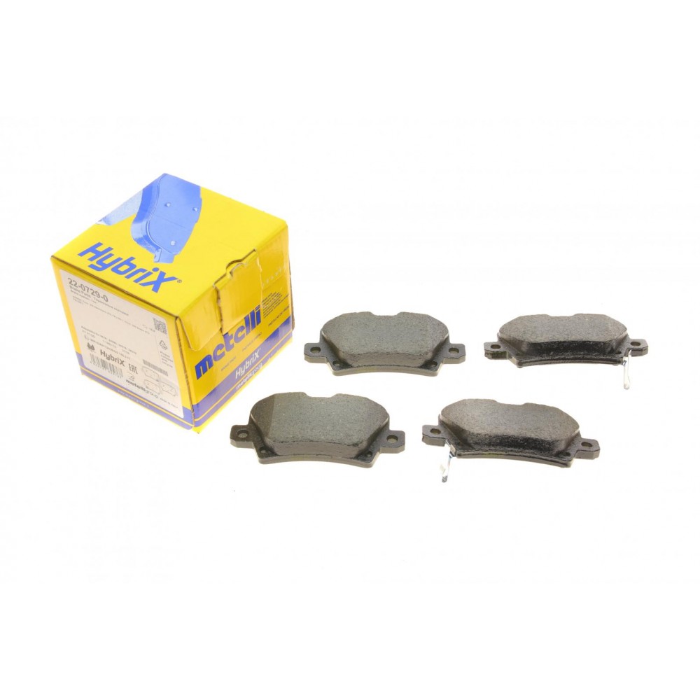 22-0729-0 METELLI Комплект гальмівних колодок дисковий гальм