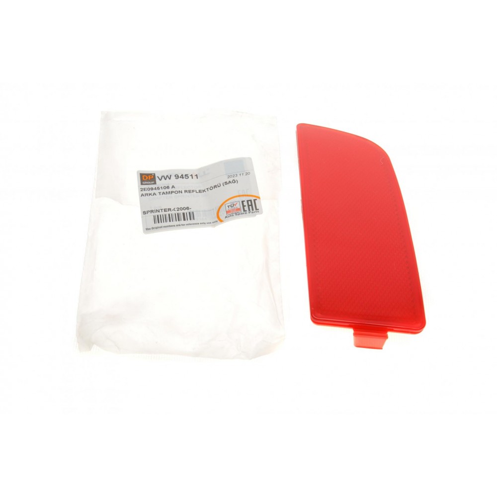 Світловідбивач бампера (заднього) MB Sprinter/VW Crafter 06- (L) (8225)