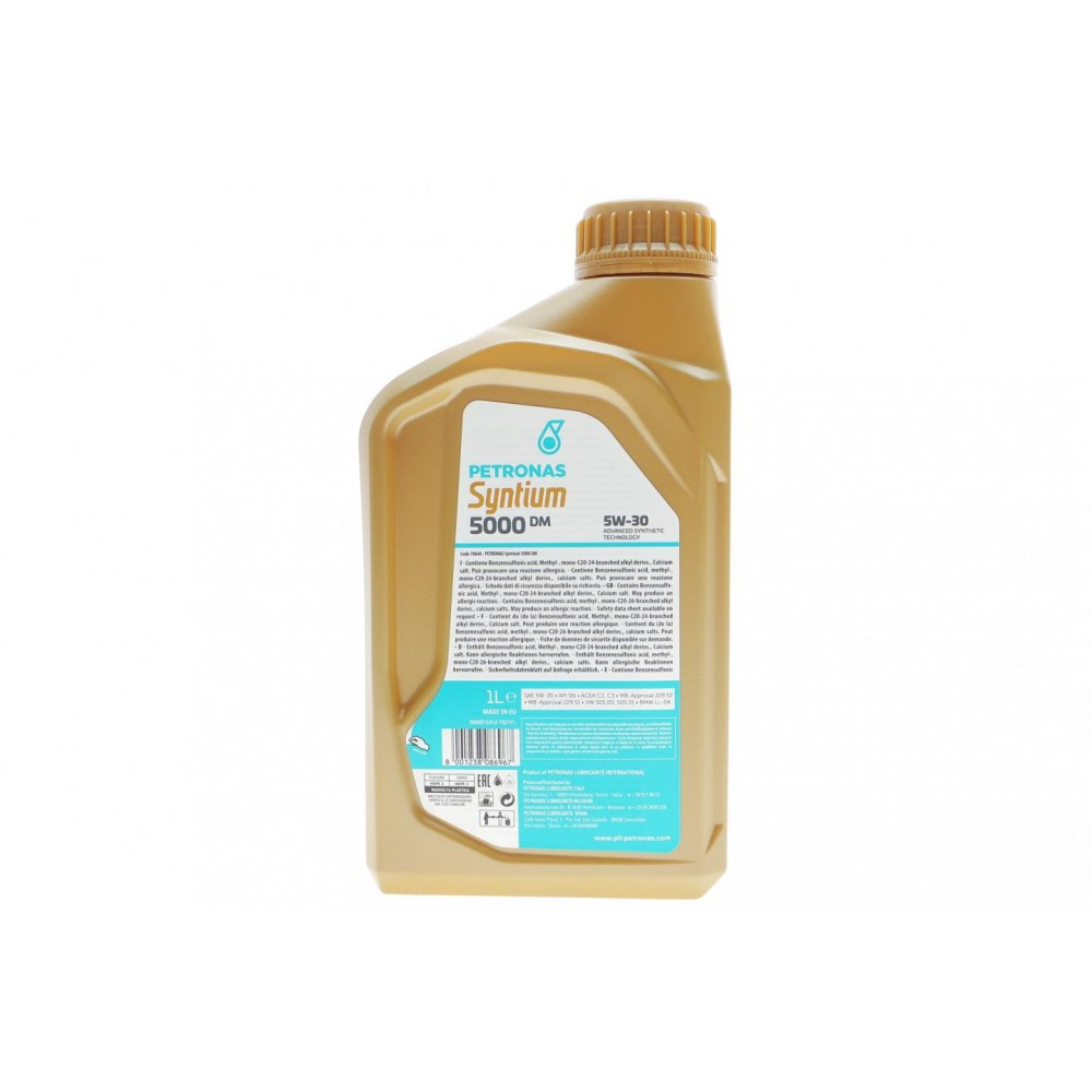 Олива 5W30 SYNTIUM 5000 DM (1L) (MB 229.51/MB 229.52/VW 505.00/505.01/LL-04)