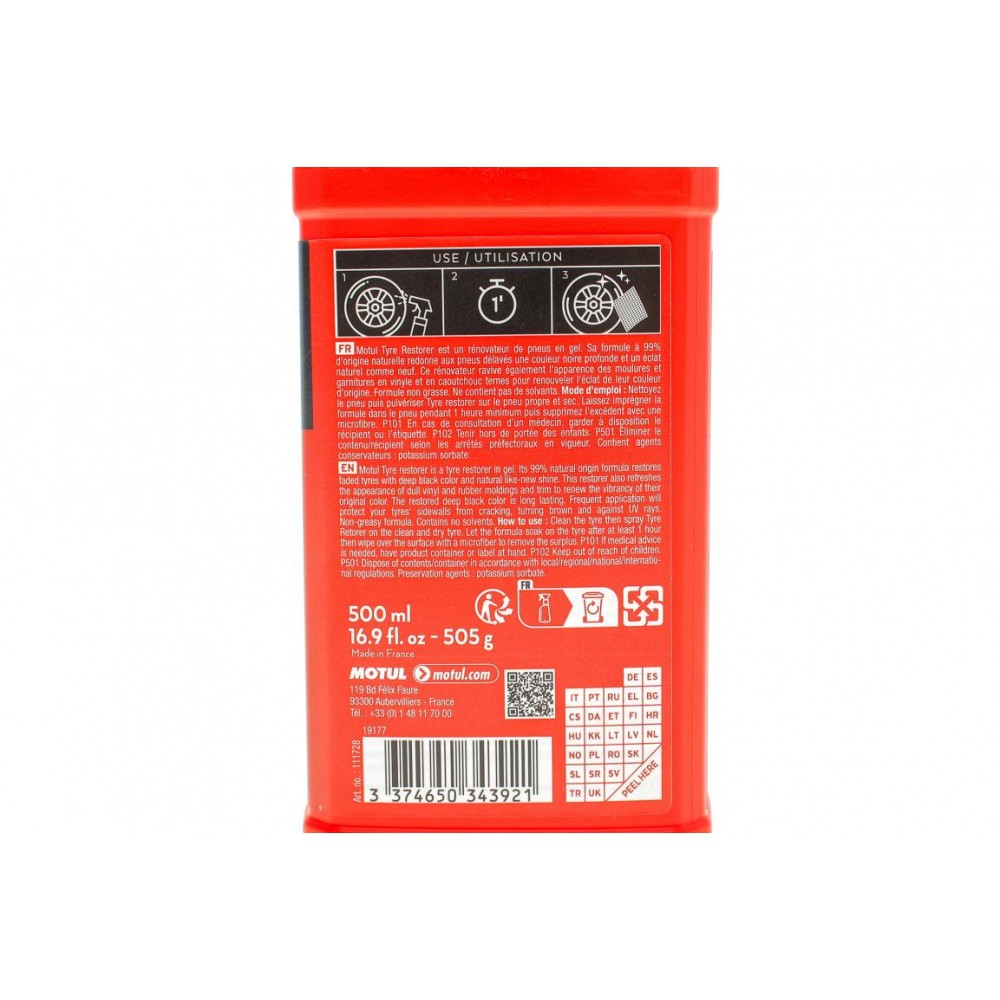 Засіб для консервації та блиску гуми Tyre Restorer (500ml) 111728