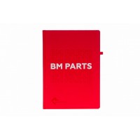 Блокнот BM Parts червоний