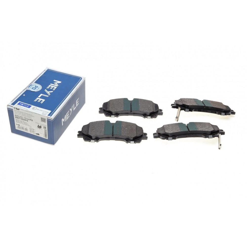 025 221 1716/PD MEYLE Комплект гальмівних колодок дисковий гальм