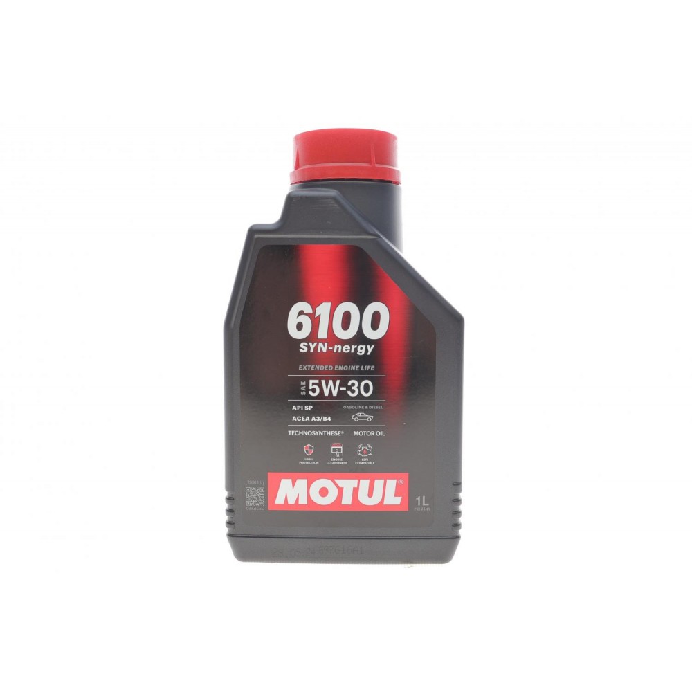 Олива моторне синтетичне MOTUL 6100 Syn-nergy SAE 5W30 1л (838411)
