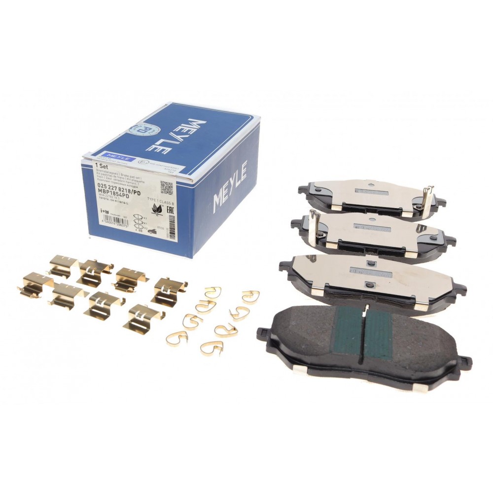 025 227 8218/PD MEYLE Комплект гальмівних колодок дисковий гальм