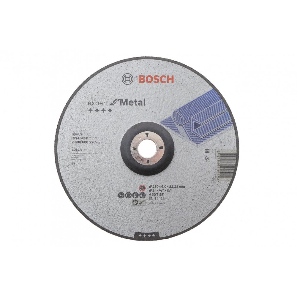 2608600228 BOSCH Зачисний круг PRO по металу 230 x 6мм