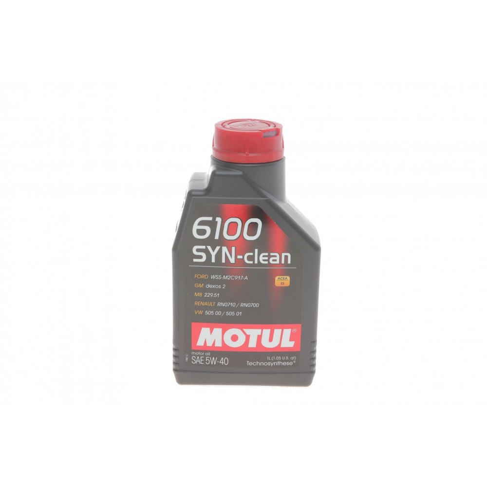 Олива моторне синтетичне MOTUL 6100 SYN-CLEAN Technosynthese 5W-40, 1л (854211) (107941) купити в Україні цена
