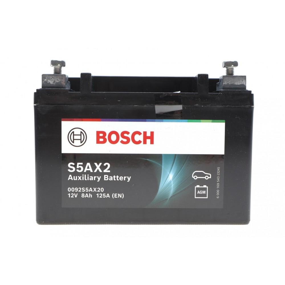 Акумуляторна батарея 8Ah/125A S5AX Aux (150x87x105/+L/BO) (Start-Stop/AGM/допоміжна)