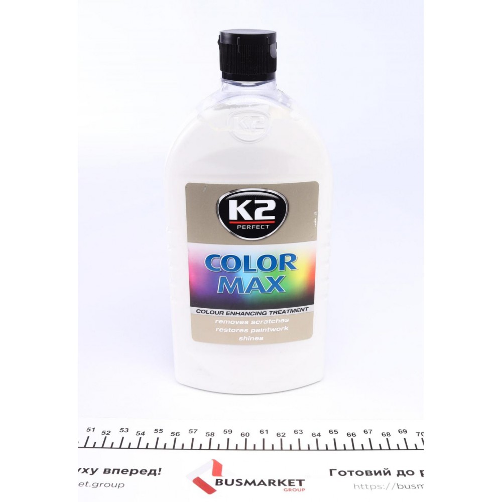 Полироль восковой для кузова K2 Color Max белый 500мл (K025BI) купити в Україні