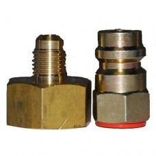Перехідники для балона R134a 1/4'' x 13 мм + 1/4 Перехідники для балона R134a 1/4'' x 13 мм + 1/4