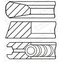 Кільця поршневі GOETZE ENGINE 08-435000-00