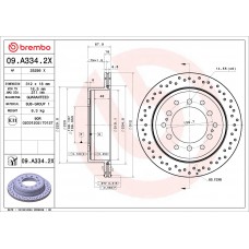 ГАЛЬМІВНИЙ ДИСК BREMBO 09.A334.2X