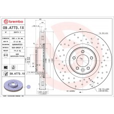 ГАЛЬМІВНИЙ ДИСК BREMBO 09.A773.1X