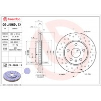 ГАЛЬМІВНИЙ ДИСК BREMBO 09.A969.1X