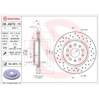 ГАЛЬМІВНИЙ ДИСК BREMBO 09.A972.1X