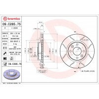 ГАЛЬМІВНИЙ ДИСК BREMBO 09.C285.75
