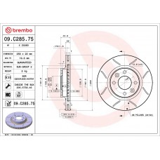 ГАЛЬМІВНИЙ ДИСК BREMBO 09.C285.75