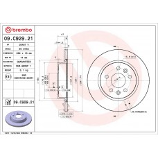 ГАЛЬМІВНИЙ ДИСК BREMBO 09.C929.21