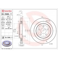 ГАЛЬМІВНИЙ ДИСК BREMBO 09.E989.11