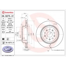 ГАЛЬМІВНИЙ ДИСК BREMBO 09.N375.31