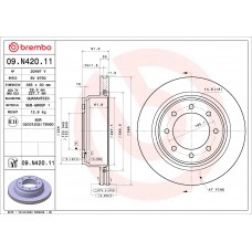 ГАЛЬМІВНИЙ ДИСК BREMBO 09.N420.11
