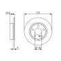 ДИСК ГАЛЬМIВНИЙ ЗАДНIЙ BOSCH 0986479A03