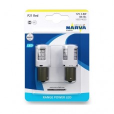 К-т світлодіодних ламп P21 LED Red NARVA 180074000 К-т світлодіодних ламп P21 LED Red NARVA 180074000