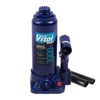 Домкрат гідравлічний Vitol 3т в коробці, висота підйому 372мм VITOL 18521