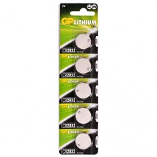 Комплект батарейок Lithium Button Cell 3.0V CR2032-8U5 5шт GP 28656