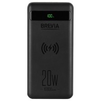 Універсальна мобільна батарея 10000mAh 20W (Wireless Qi 10W) BREVIA 45118