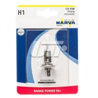 Автолампа H1 55W P14,5S RP50+ 12V NARVA 55W P14,5s BL NARVA 48334B1