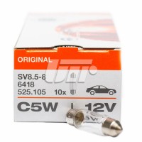 Автолампа Osram (5W 12V SV8,5 11x35) OSRAM 6418