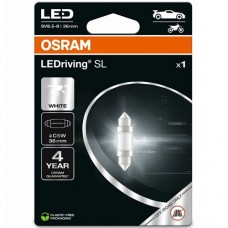 Автолампа Osram LED 0.6W 12V SV8,5-8 C5W 36mm OSRAM 6418DWP-1BL