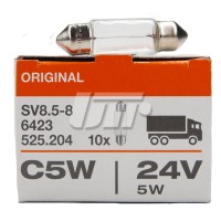 Автолампа Osram (5W 24V SV8,5-8) OSRAM 6423