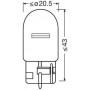 Автолампа Osram 21W 12V W3X16D (к/т 2 шт) OSRAM 7505-2BL