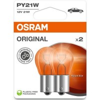 Автолампа Osram PY21W 12V BAU15s (к/т 2 шт) OSRAM 7507-2BL