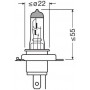 Автолампа Osram HB4 12V 51W P22D OSRAM 9006-1BL