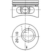 Поршень KOLBENSCHMIDT 90245610