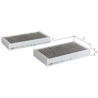 Фільтр салону к-т 2 шт ALPHA FILTER AF5012a