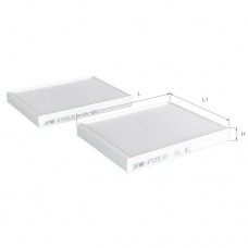 Фільтр салону к-т 2 шт ALPHA FILTER AF5095