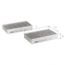 Фільтр салону к-т 2 шт ALPHA FILTER AF5103a