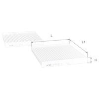 Фільтр салону к-т 2 шт ALPHA FILTER AF5198