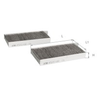 Фільтр салону к-т 2 шт ALPHA FILTER AF5215a