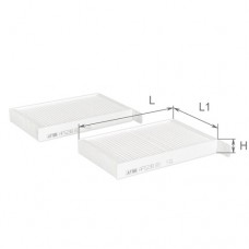 Фільтр салону к-т 2 шт ALPHA FILTER AF5238