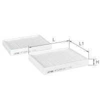 Фільтр салону к-т 2 шт ALPHA FILTER AF5284