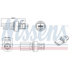 Датчик тиску хладогенту NISSENS 301136