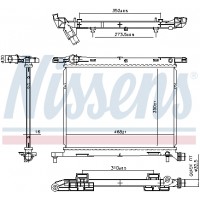 Радіатор системи охолодження NISSENS 607029